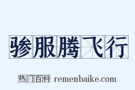 骖服腾飞行是什么意思的图片